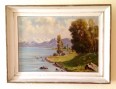 Vista del Lago de Thun con montañas al fondo
